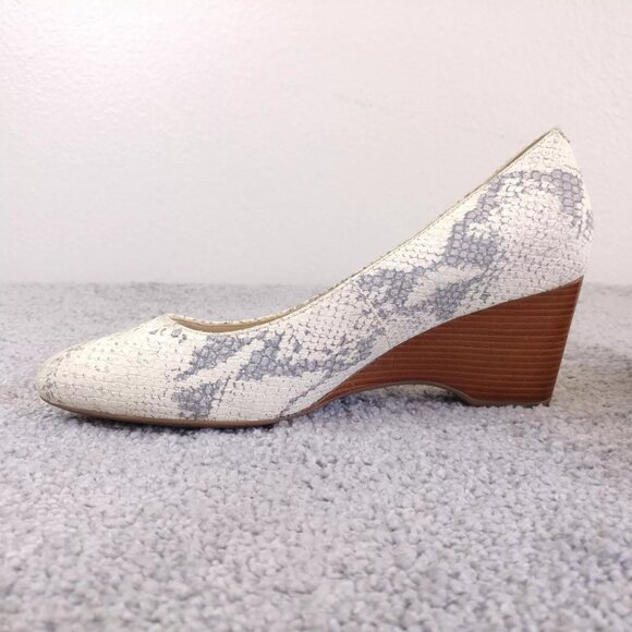 Cole Haan Grand OS Womens 6.5 Slip On Shoes Snakeskin Print Wedge Heel - Picture 5 of 12